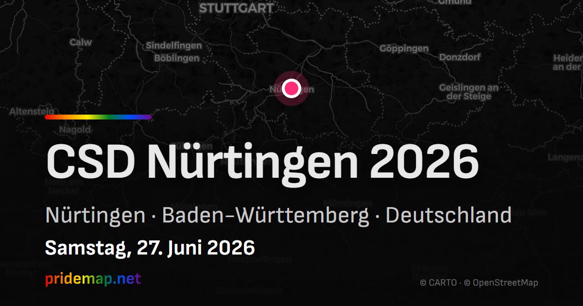 CSD Nürtingen 2026 — Nürtingen, Deutschland