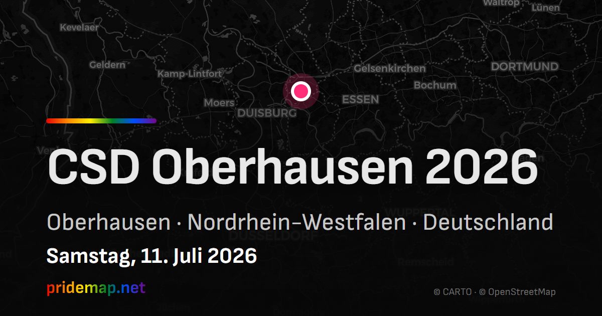 CSD Oberhausen 2026 — Oberhausen, Deutschland