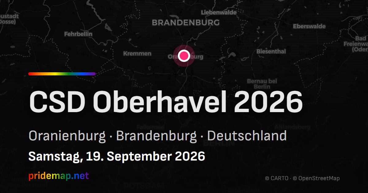 CSD Oberhavel 2026 — Oranienburg, Deutschland