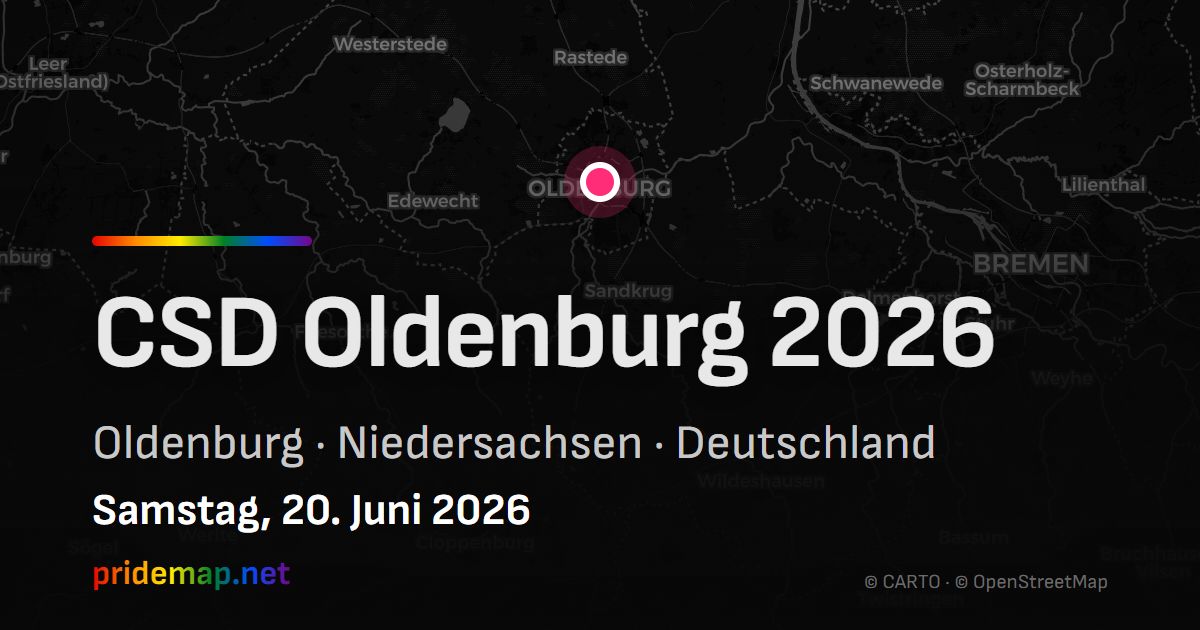 CSD Oldenburg 2026 — Oldenburg, Deutschland