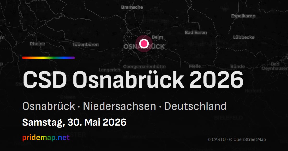 CSD Osnabrück 2026 — Osnabrück, Deutschland
