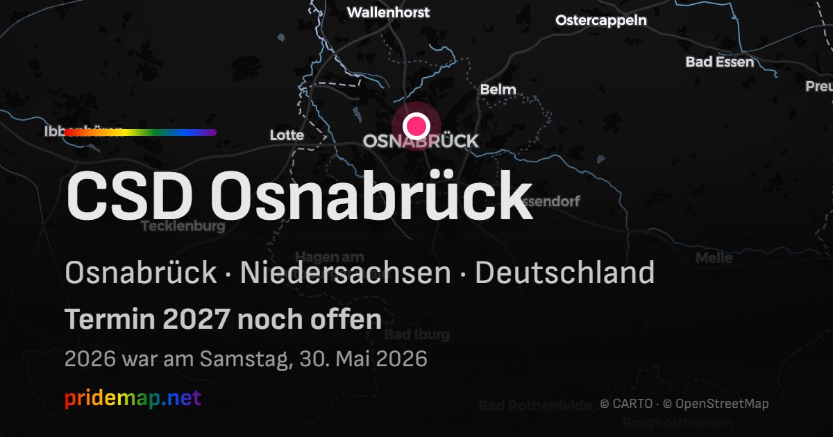 CSD Osnabrück — Osnabrück, Deutschland