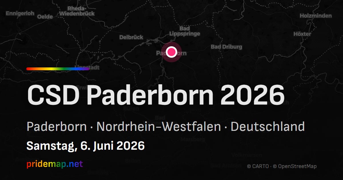 CSD Paderborn 2026 — Paderborn, Deutschland