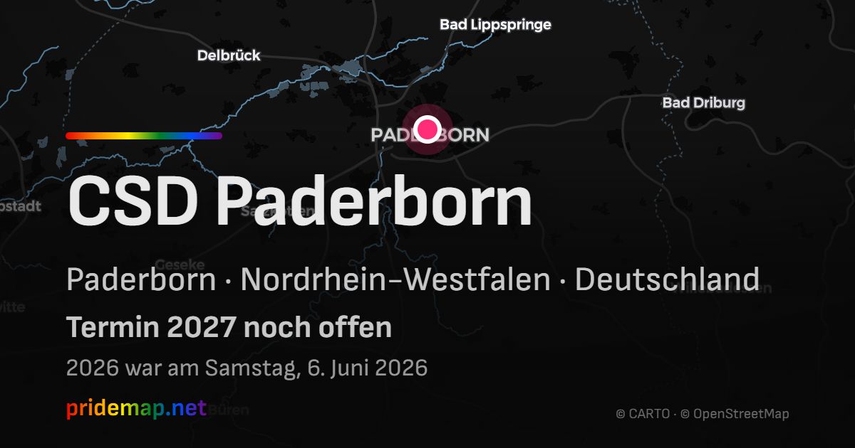 CSD Paderborn — Paderborn, Deutschland
