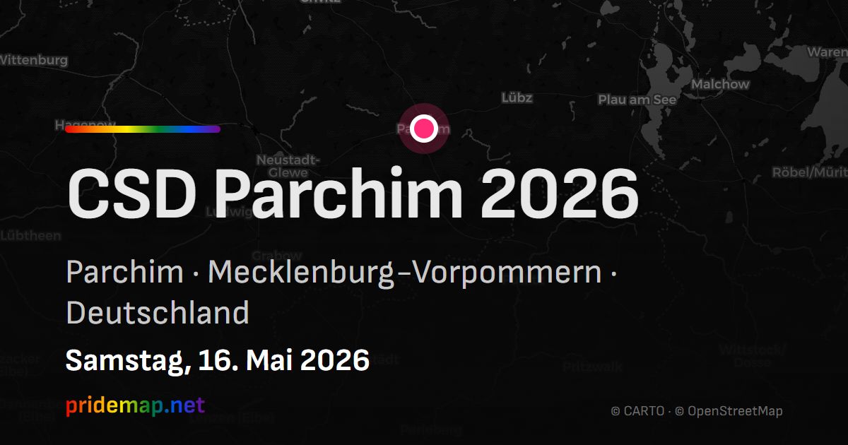 CSD Parchim 2026 — Parchim, Germany