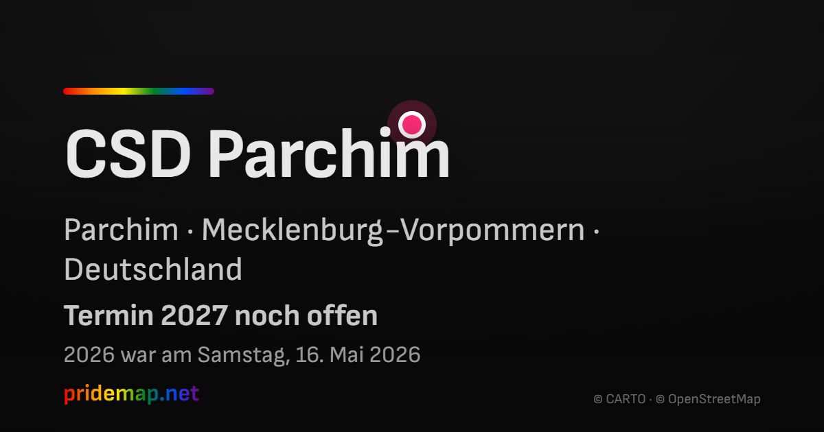 CSD Parchim — Parchim, Deutschland