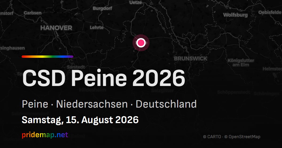 CSD Peine 2026 — Peine, Deutschland