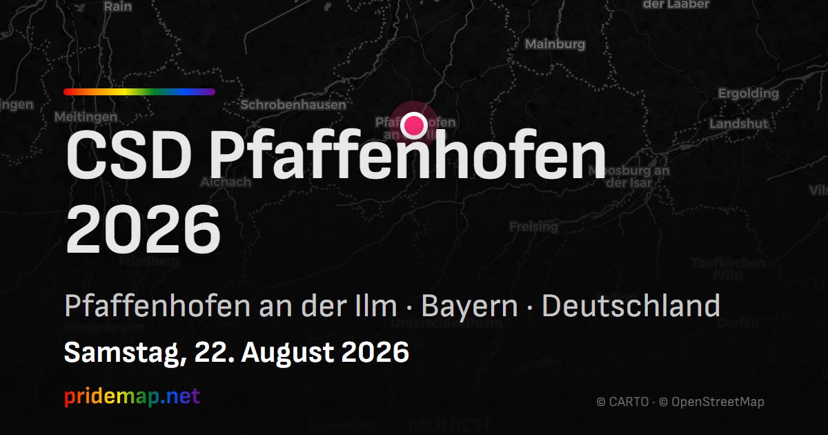 CSD Pfaffenhofen 2026 — Pfaffenhofen an der Ilm, Germany