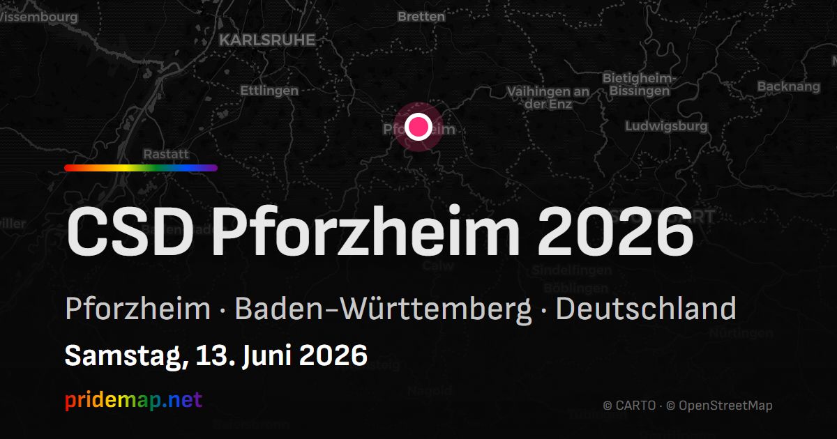 CSD Pforzheim 2026 — Pforzheim, Deutschland