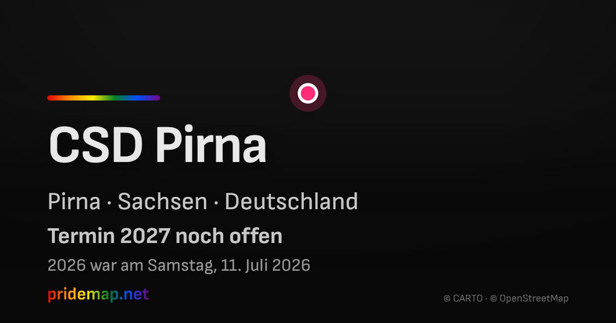 CSD Pirna — Pirna, Deutschland