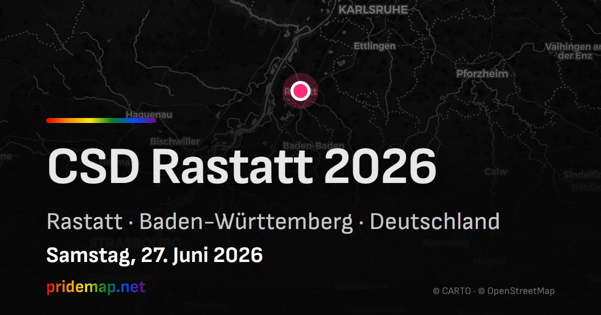 CSD Rastatt 2026 — Rastatt, Deutschland