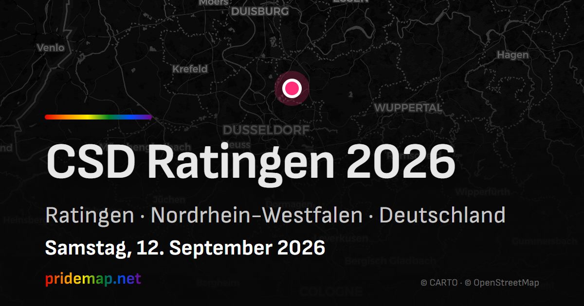 CSD Ratingen 2026 — Ratingen, Deutschland