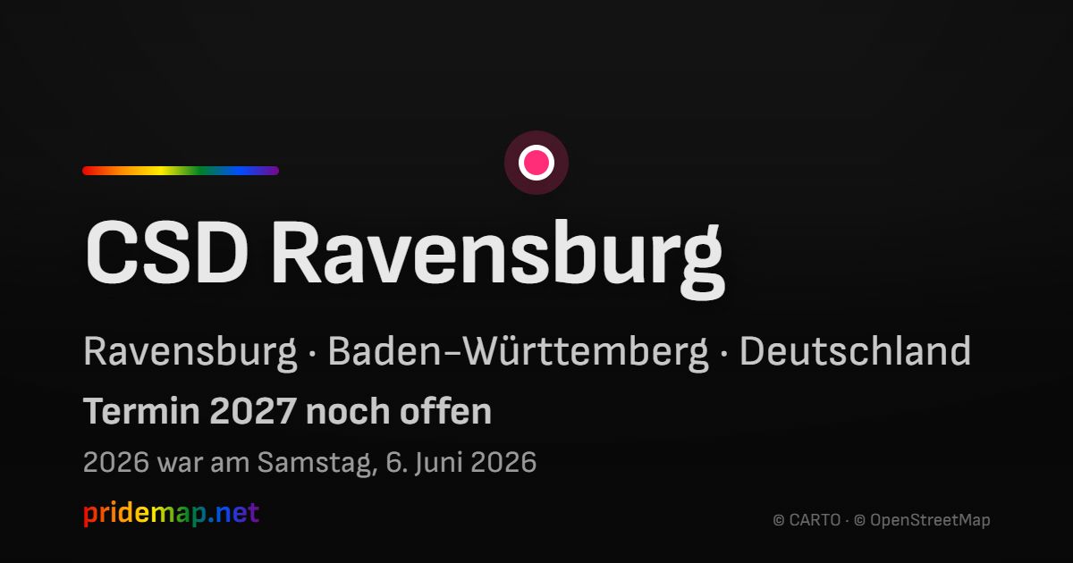 CSD Ravensburg — Ravensburg, Deutschland