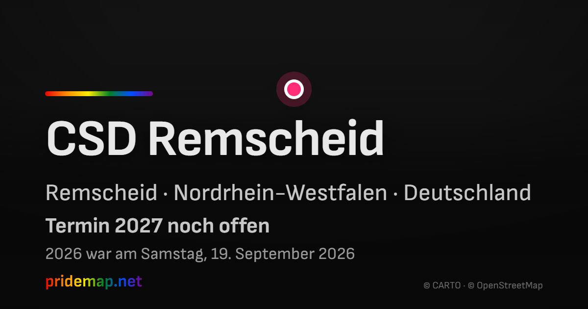CSD Remscheid — Remscheid, Deutschland