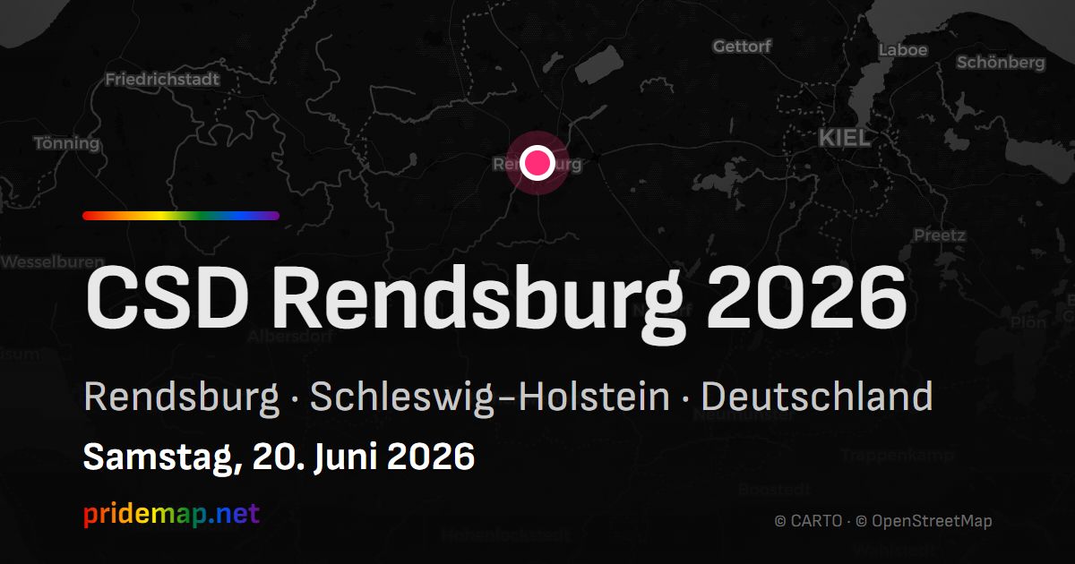 CSD Rendsburg 2026 — Rendsburg, Deutschland