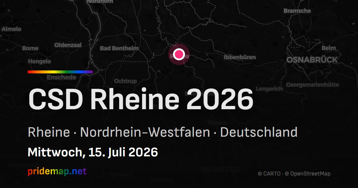 CSD Rheine 2026 — Rheine, Deutschland