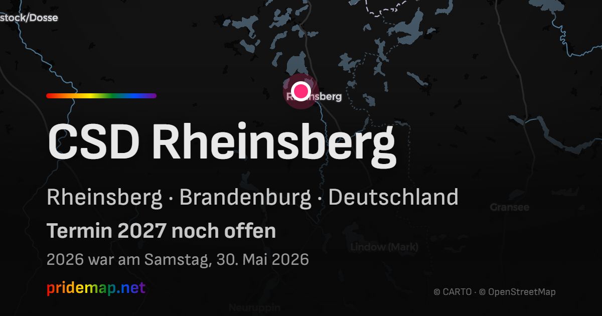 CSD Rheinsberg — Rheinsberg, Deutschland