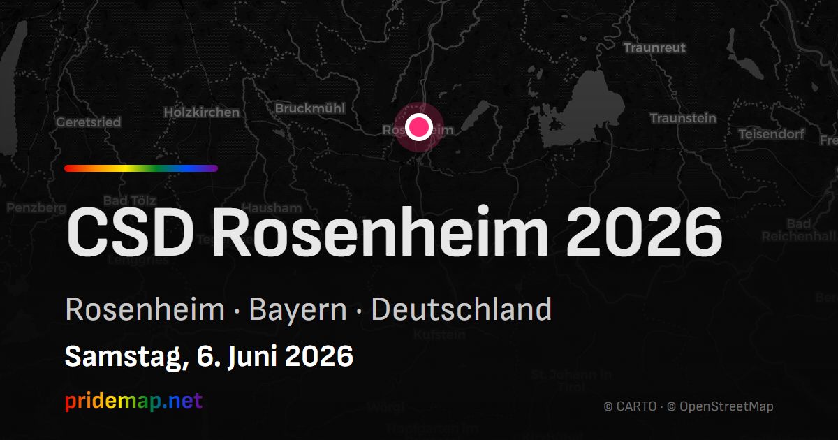 CSD Rosenheim 2026 — Rosenheim, Germany