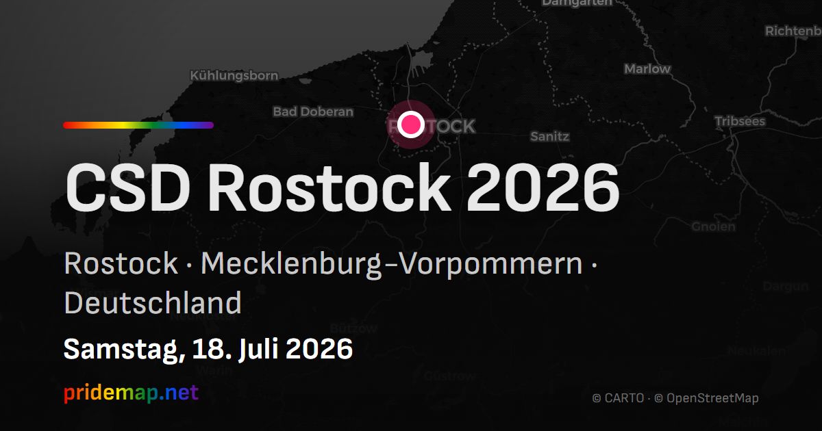 CSD Rostock 2026 — Rostock, Germany