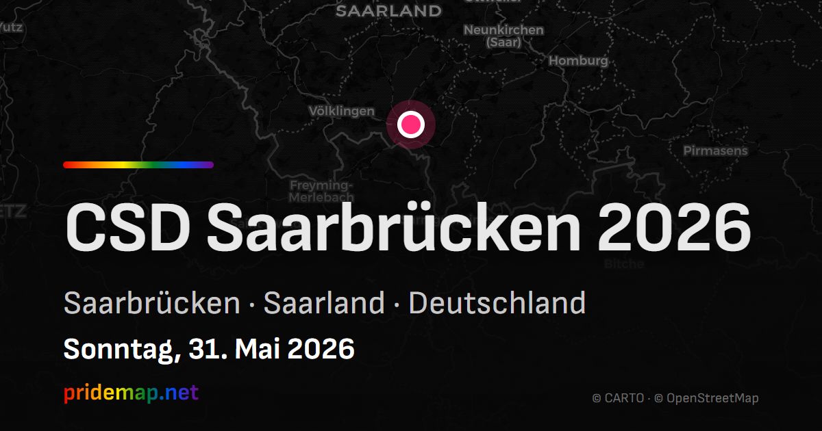 CSD Saarbrücken 2026 — Saarbrücken, Germany