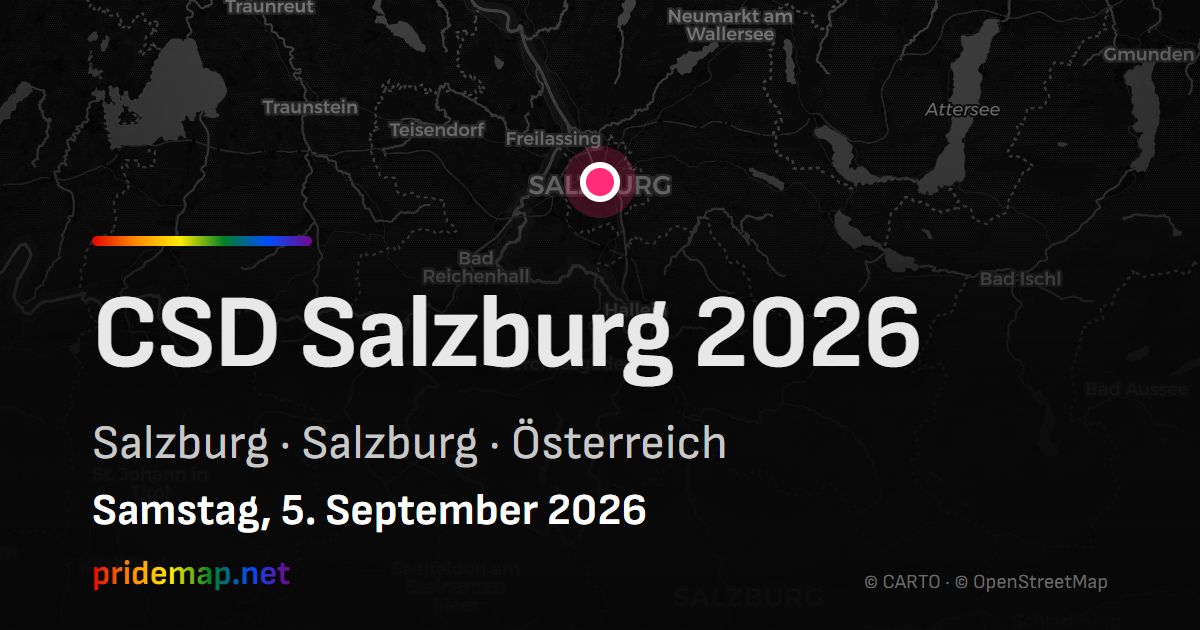 CSD Salzburg 2026 — Salzburg, Österreich