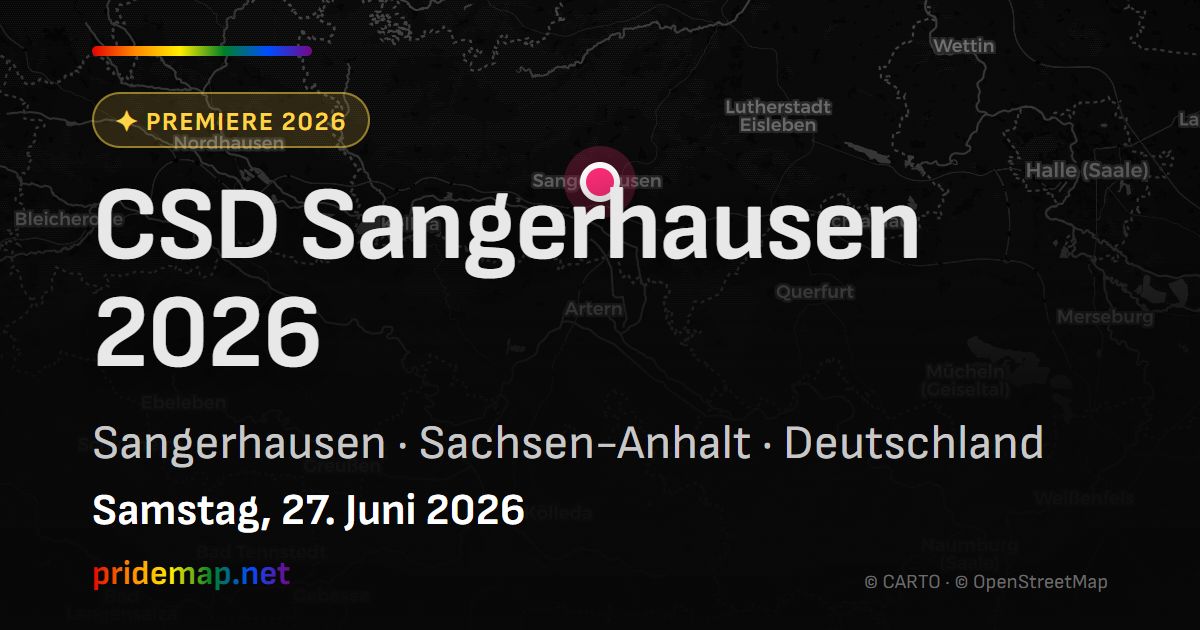 CSD Sangerhausen 2026 — Sangerhausen, Germany
