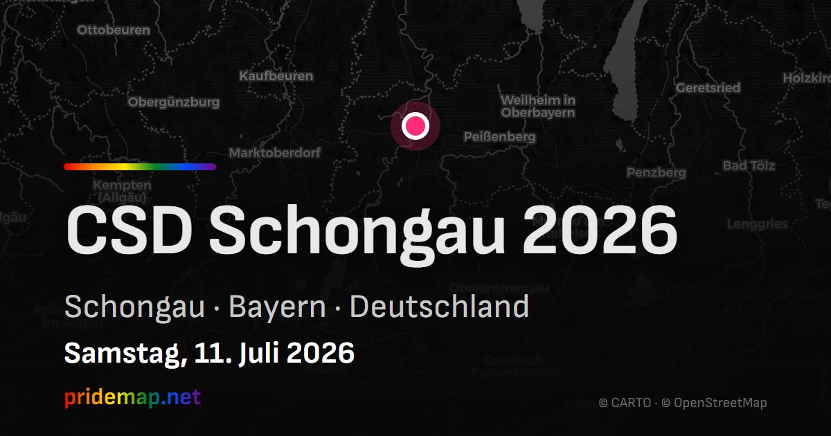 CSD Schongau 2026 — Schongau, Deutschland