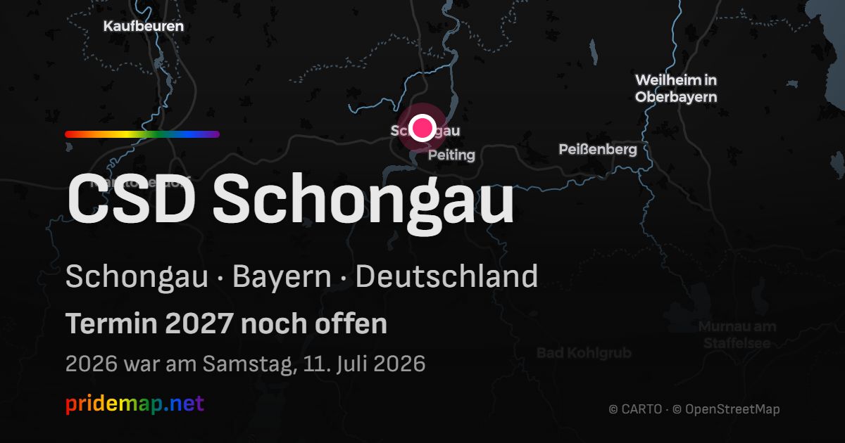 CSD Schongau — Schongau, Deutschland