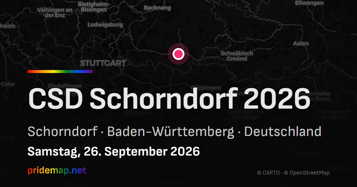 CSD Schorndorf 2026 — Schorndorf, Germany