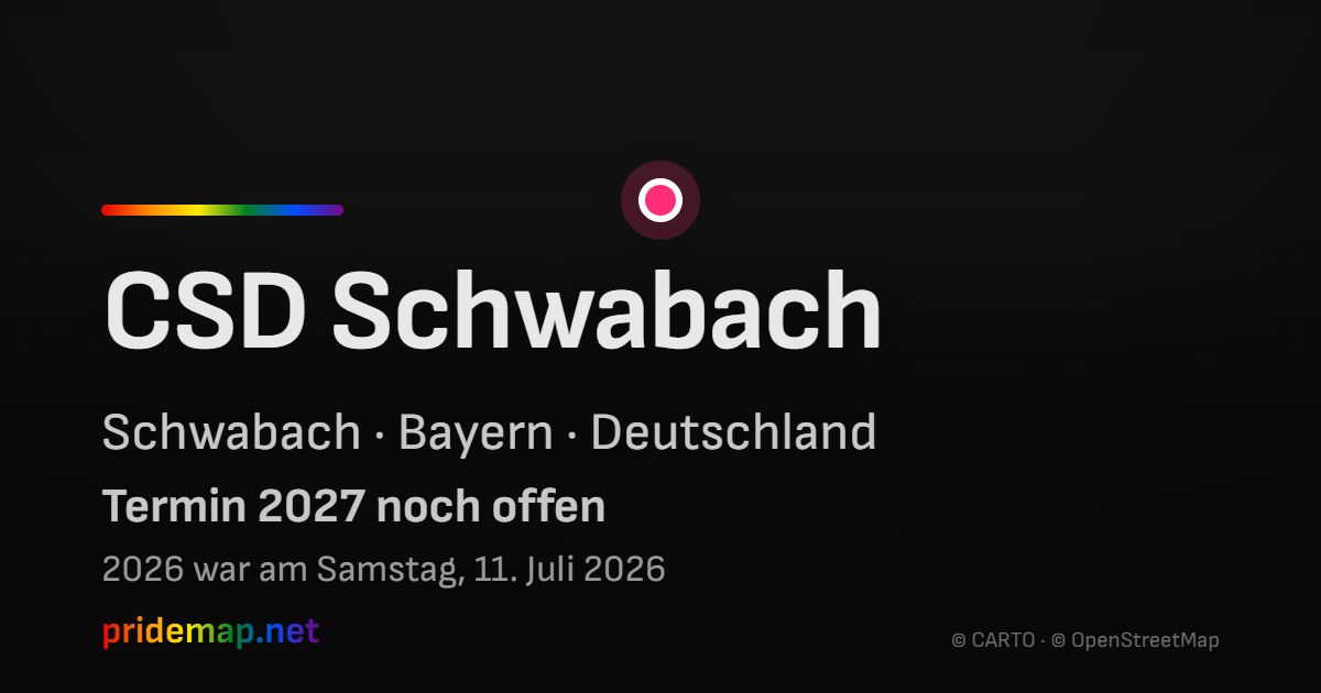 CSD Schwabach — Schwabach, Deutschland