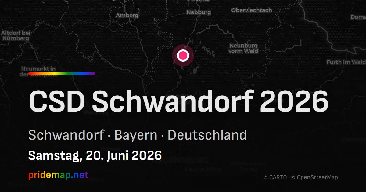 CSD Schwandorf 2026 — Schwandorf, Deutschland