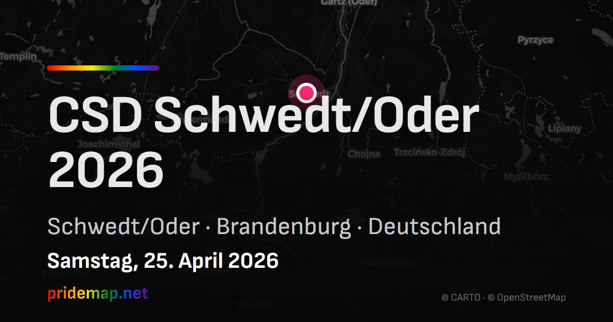 CSD Schwedt/Oder 2026 — Schwedt/Oder, Deutschland