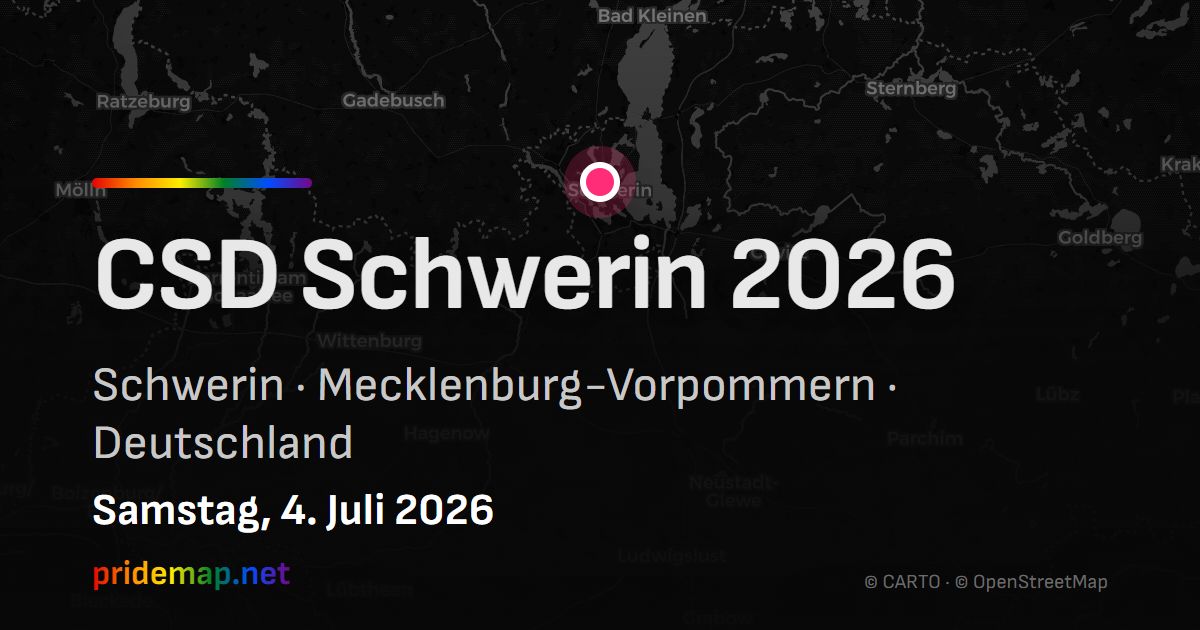 CSD Schwerin 2026 — Schwerin, Deutschland
