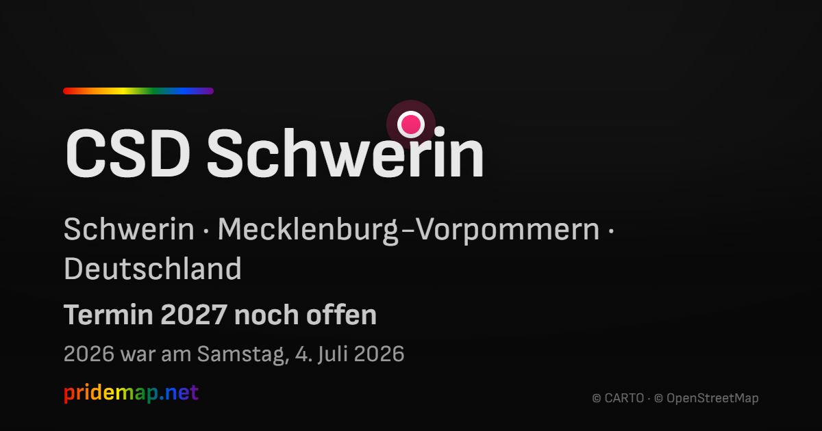 CSD Schwerin — Schwerin, Deutschland