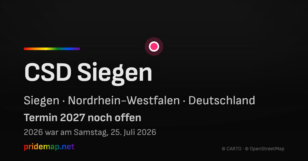 CSD Siegen — Siegen, Deutschland