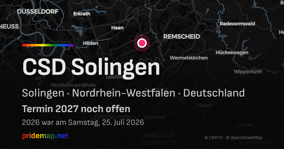 CSD Solingen — Solingen, Deutschland