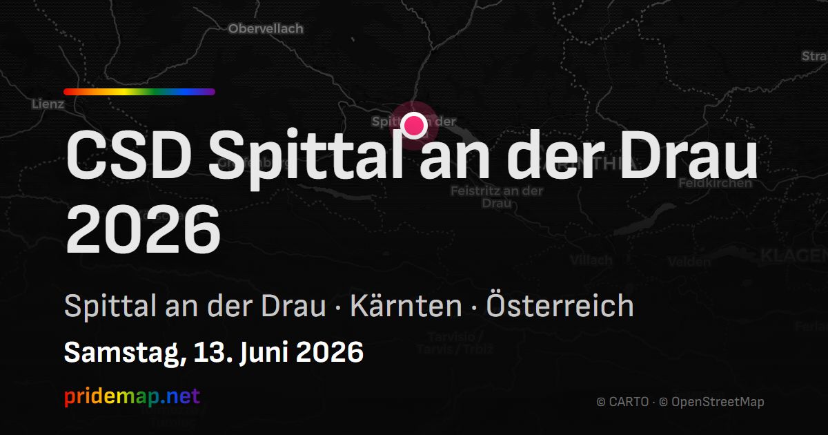 CSD Spittal an der Drau 2026 — Spittal an der Drau, Austria