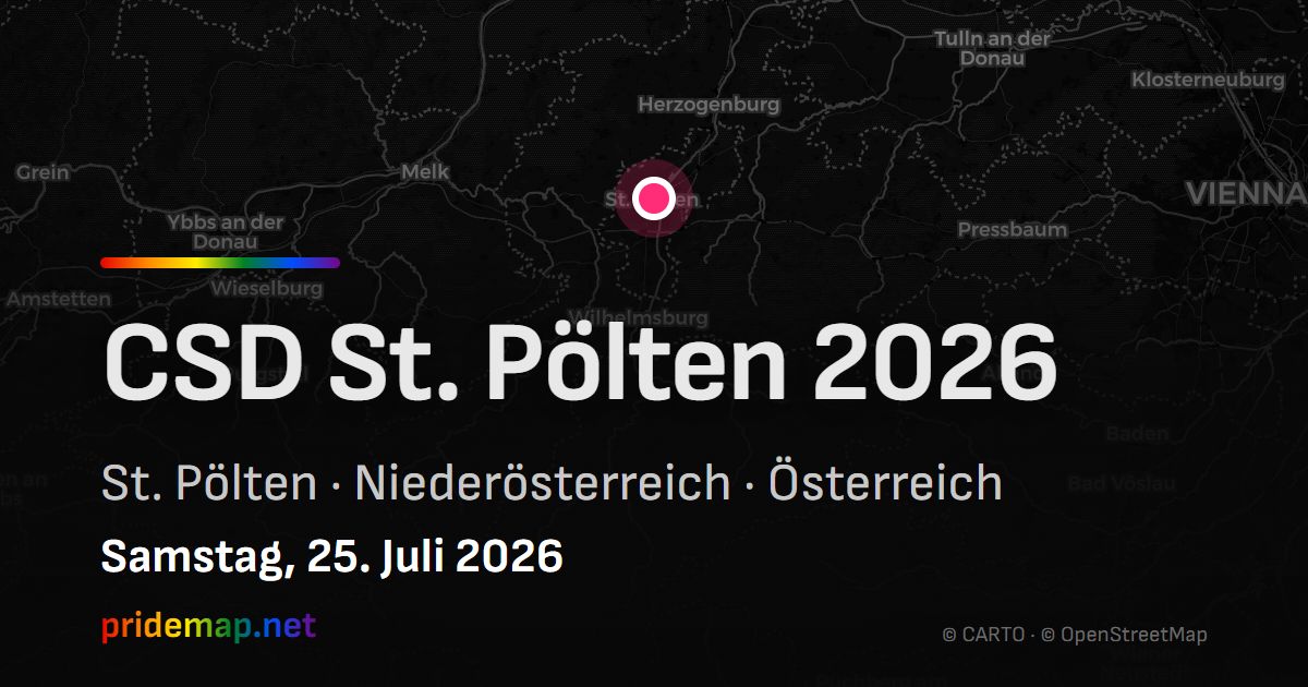 CSD St. Pölten 2026 — St. Pölten, Österreich