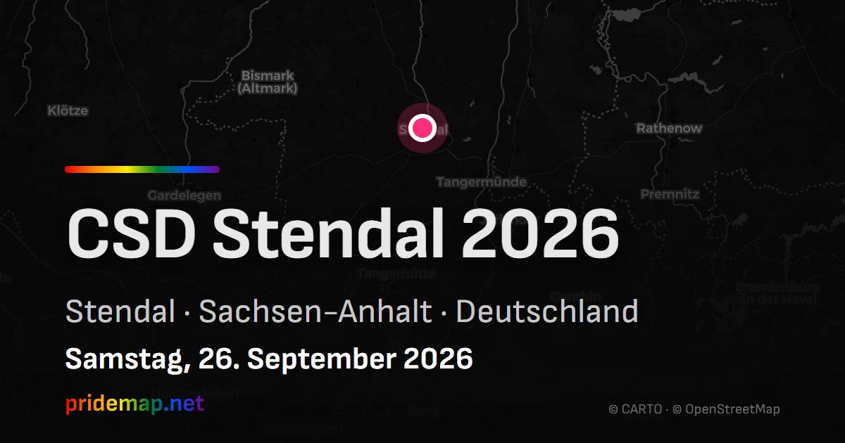 CSD Stendal 2026 — Stendal, Germany