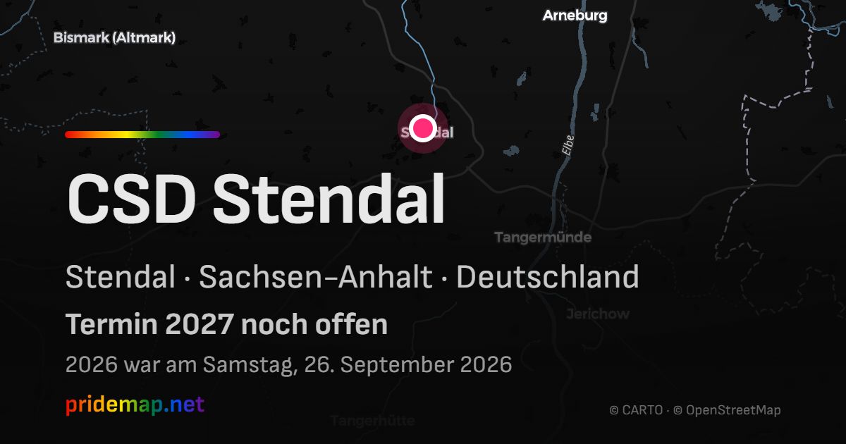 CSD Stendal — Stendal, Deutschland
