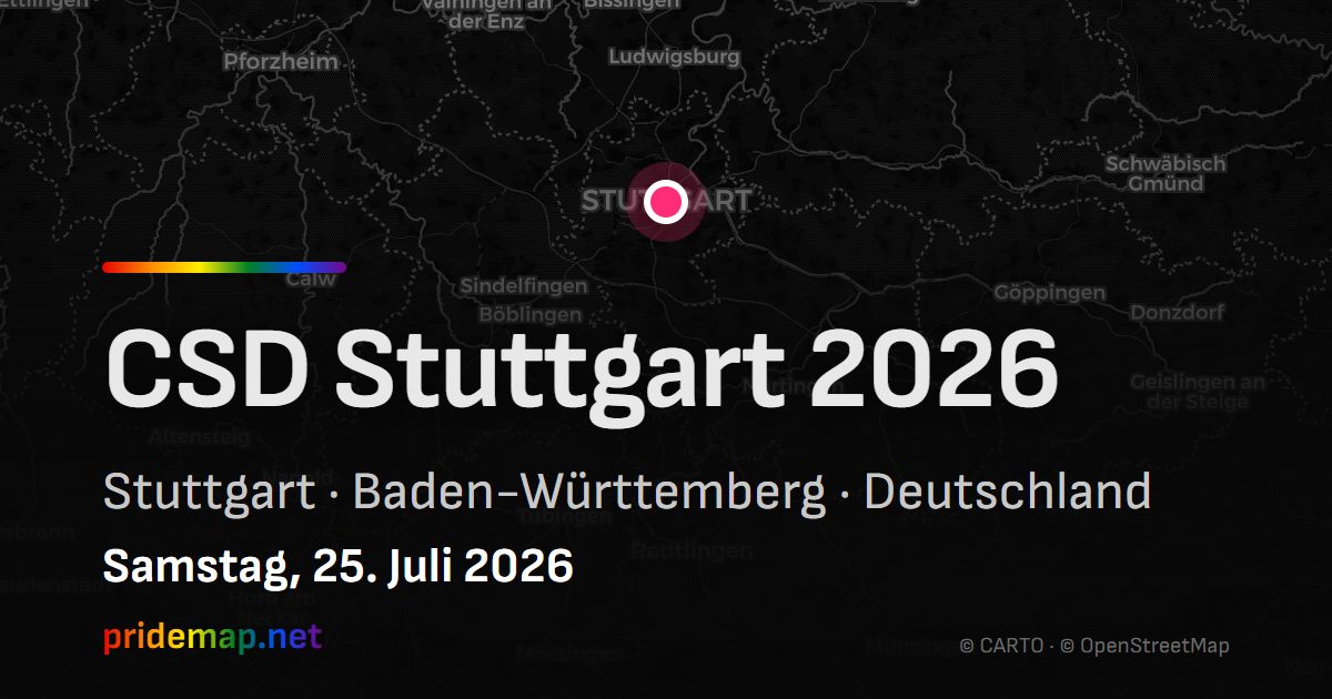 CSD Stuttgart 2026 — Stuttgart, Deutschland