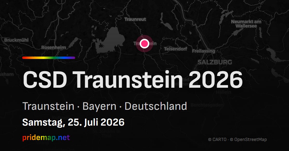 CSD Traunstein 2026 — Traunstein, Deutschland