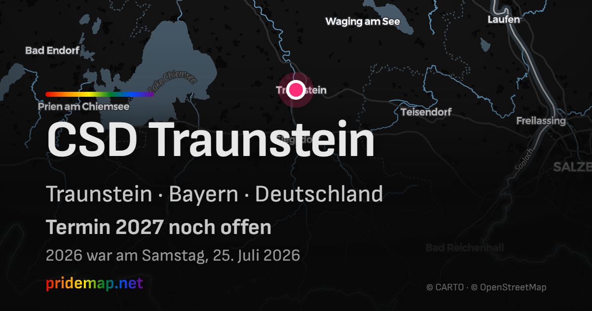 CSD Traunstein — Traunstein, Deutschland