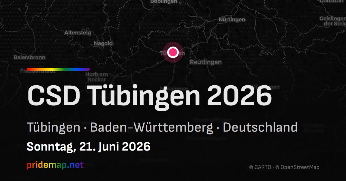 CSD Tübingen 2026 — Tübingen, Deutschland