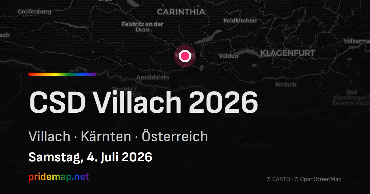 CSD Villach 2026 — Villach, Österreich
