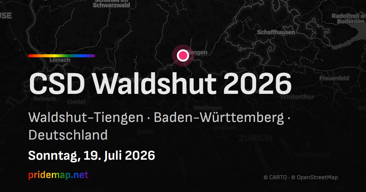 CSD Waldshut 2026 — Waldshut-Tiengen, Deutschland