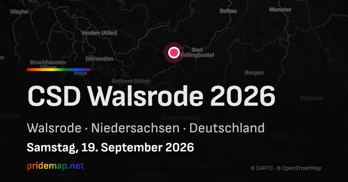 CSD Walsrode 2026 — Walsrode, Germany