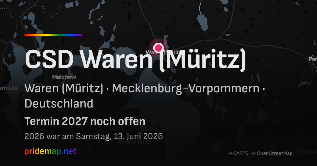 CSD Waren (Müritz) — Waren (Müritz), Deutschland