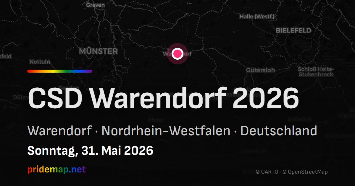 CSD Warendorf 2026 — Warendorf, Germany