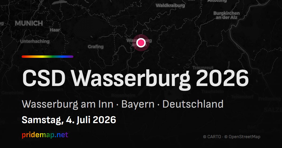 CSD Wasserburg 2026 — Wasserburg am Inn, Germany